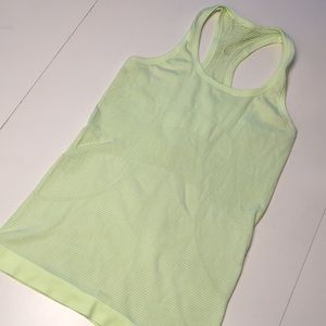 lululemon athletica Light Green Tank Top
